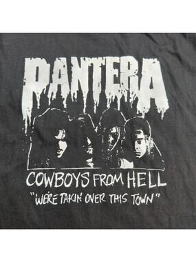 Pantera Cowboys From Hell American Metal Rock Band Men's 2XL T Shirt